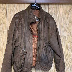 Women's Classic Brown Leather Jacket